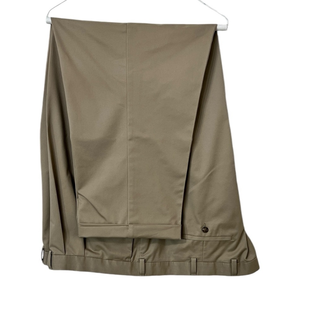 Round-Tree & Yorke Mens Dress Casual Slacks With Cuff Measures 54”X 29” Length